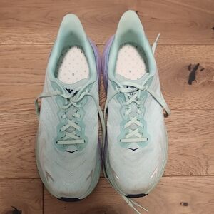 Hoka Women's Mint and Lavender Athletic Shoes